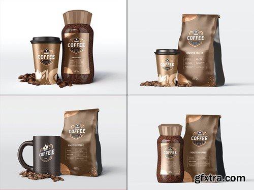 Coffee Packaging Mockup Set ZXGLFZC