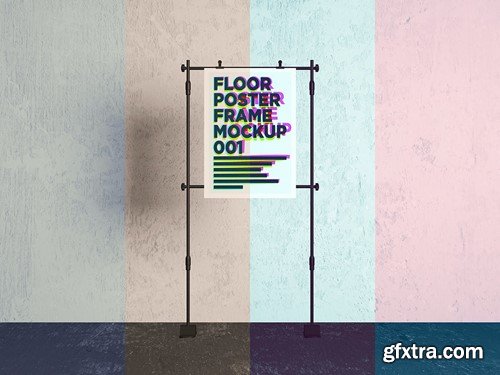 Floor Poster Frame Mockup 001 6Y4W8WA