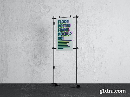 Floor Poster Frame Mockup 001 6Y4W8WA