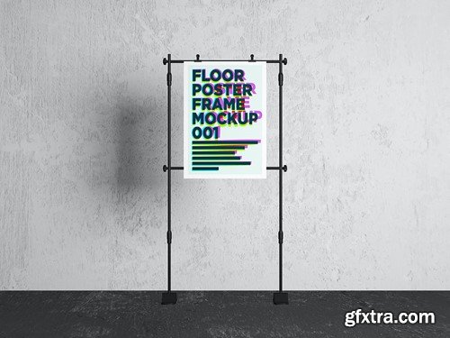 Floor Poster Frame Mockup 001 6Y4W8WA