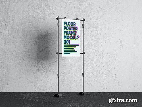 Floor Poster Frame Mockup 001 6Y4W8WA