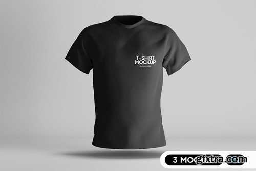 Black Tshirt Mockup 85QX2JK