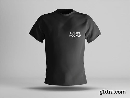 Black Tshirt Mockup 85QX2JK