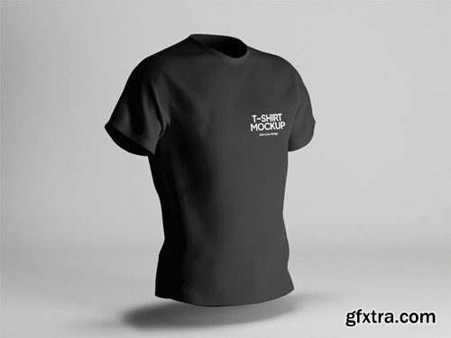 Black Tshirt Mockup 85QX2JK