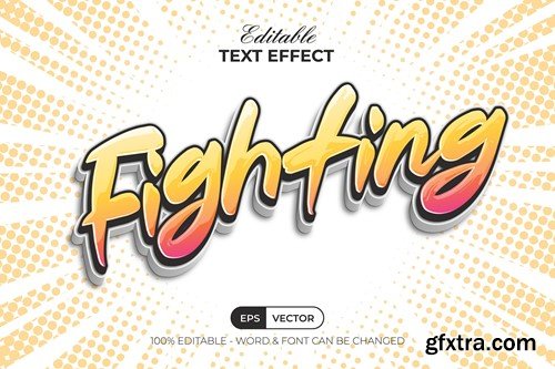 Fighting Text Effect Comic Style UTL4P7F