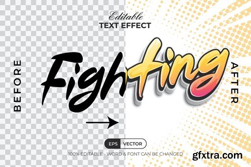 Fighting Text Effect Comic Style UTL4P7F