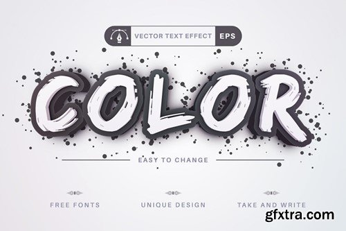 Spray - Editable Text Effect, Font Style XUAF6R6