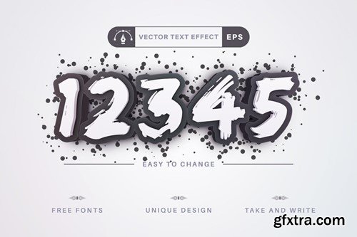 Spray - Editable Text Effect, Font Style XUAF6R6