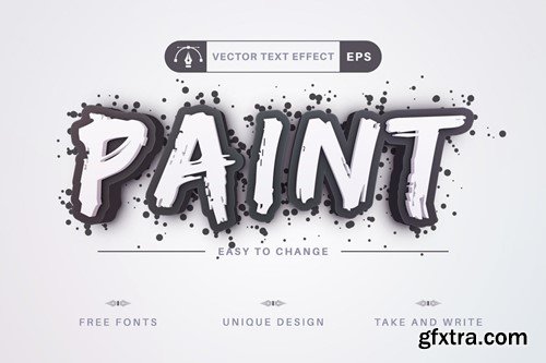 Spray - Editable Text Effect, Font Style XUAF6R6