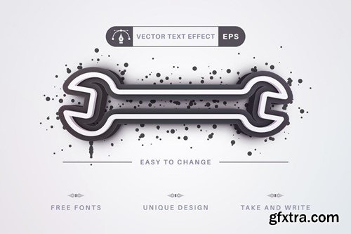 Spray - Editable Text Effect, Font Style XUAF6R6