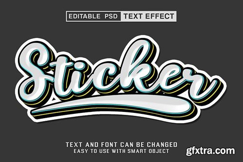 9 Styles of Editable Psd Text Effect TXF53M5