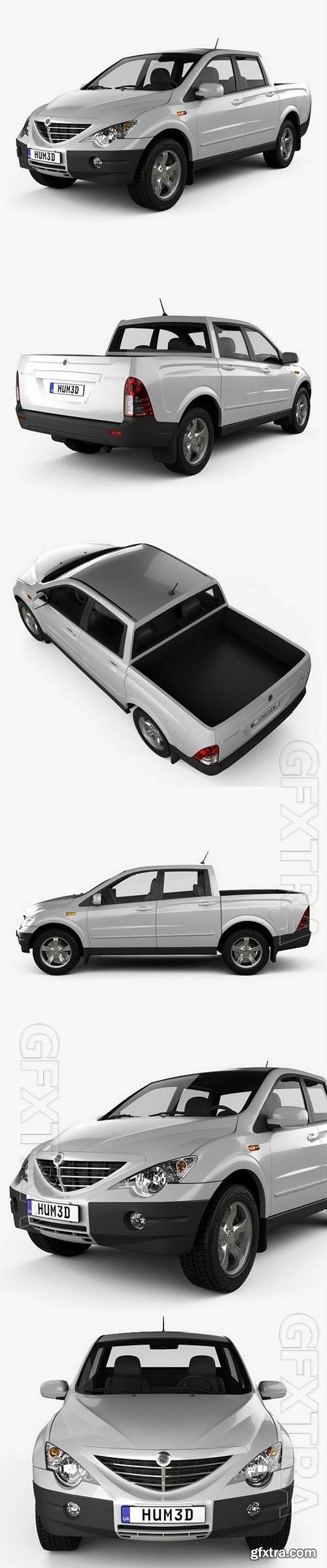 SsangYong Actyon Sports 2014 - 3d model