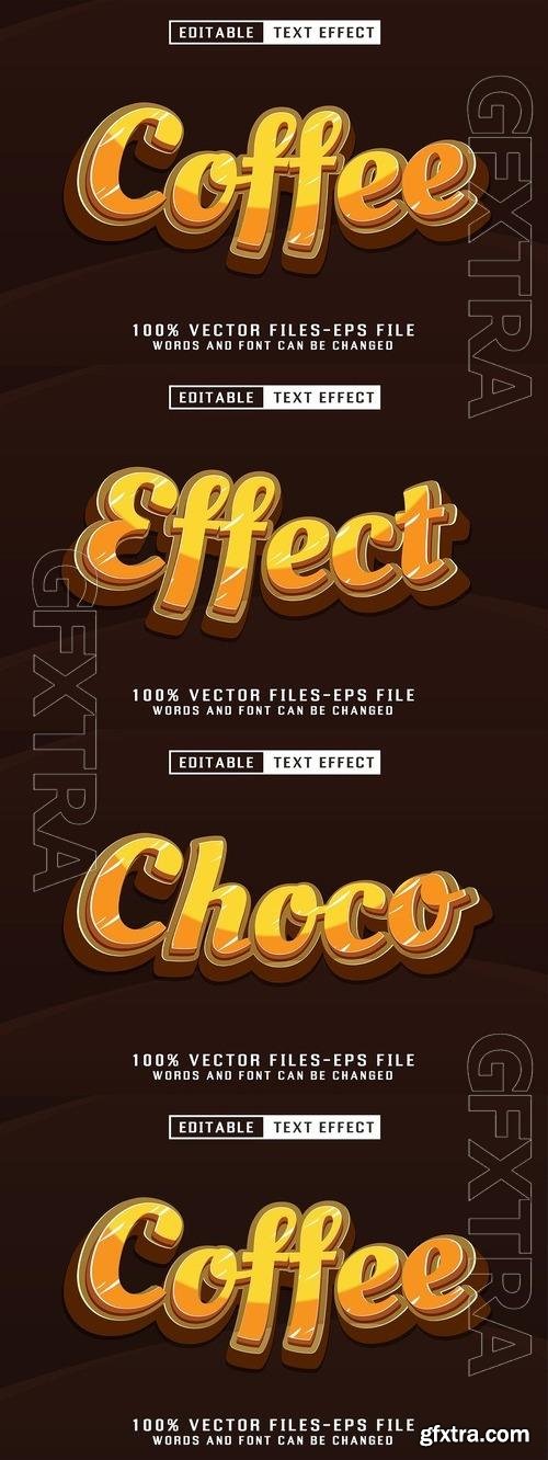 Coffee Editable Text Effect