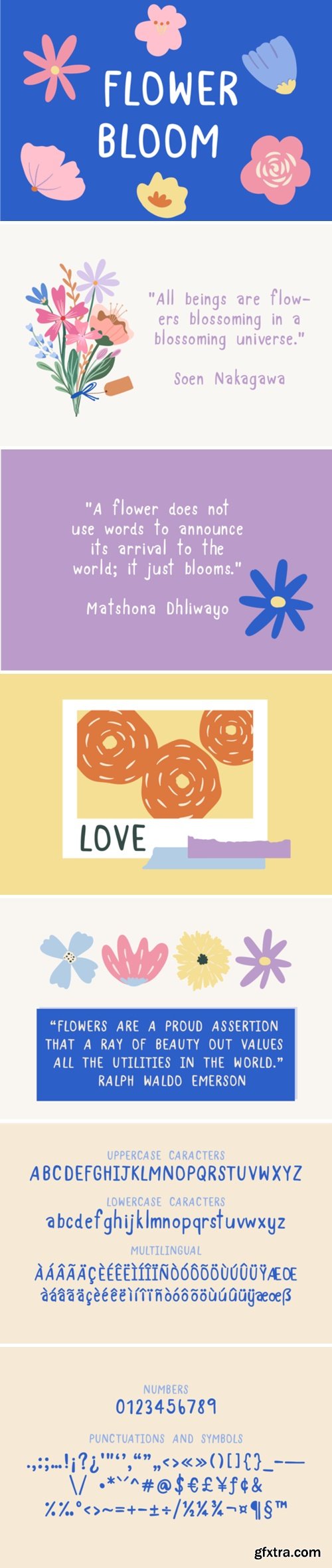 Flower Bloom Font