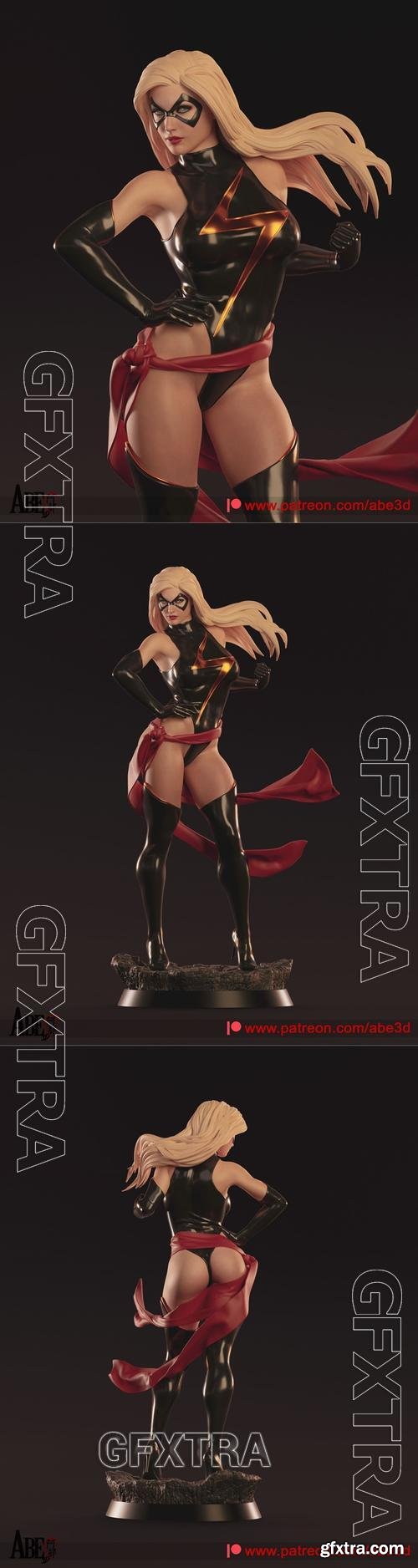 Leandro Abe - Ms. Marvel &ndash; 3D Print Model