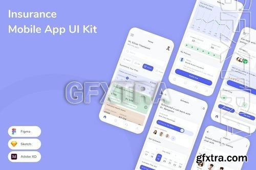 Insurance Mobile App UI Kit U3HSPMS