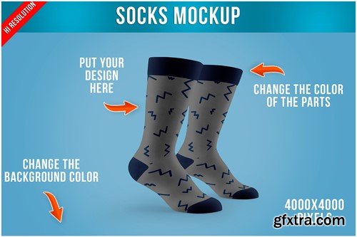 Socks Mockup 7WC3DZC