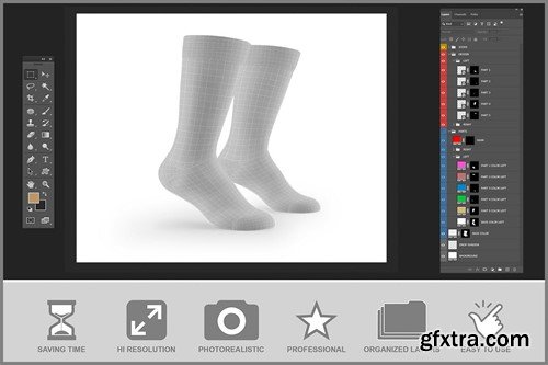 Socks Mockup 7WC3DZC