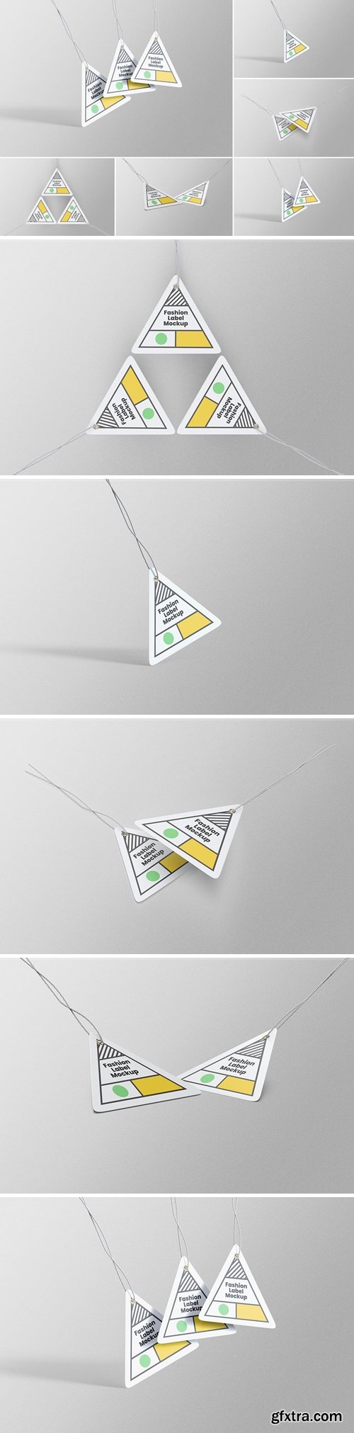 Triangle Label Tag PSD Mockups 3A335B8