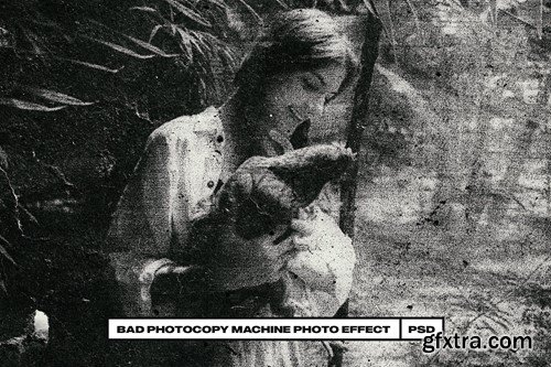 Bad Photocopy Machine Photo Effect 5PWEP5B