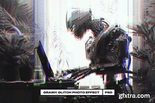 Grainy Glitch Photo Effect VDHJU8K