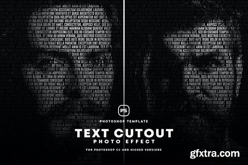 Text Cutout Photo Effect S8ATSYQ
