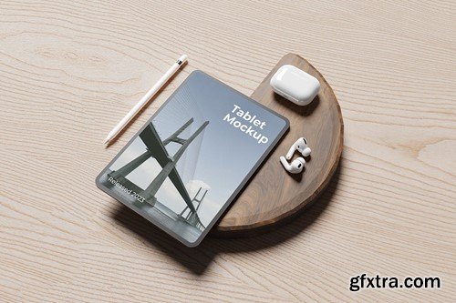 Realistic Tablet Mockup for UI Design 7TK9JZJ