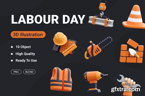 Labour Day 3D Icon JESH573