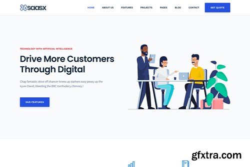 SaasX - Saas Startup HTML Template UHUNKDP