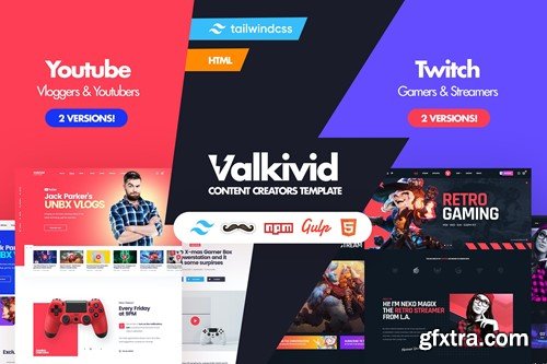 Valkivid - Tailwind CSS HTML Template TJLP53G