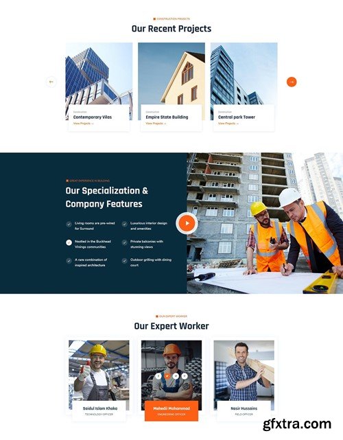 Spero - Construction Industry Figma Template B5UGY56