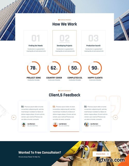 Spero - Construction Industry Figma Template B5UGY56