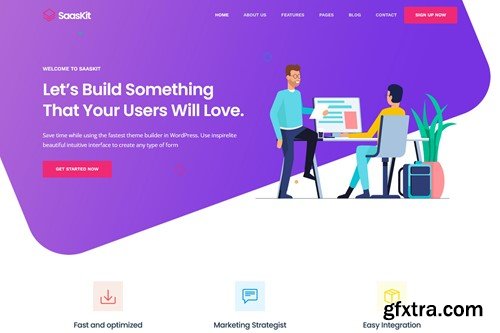 SaasKit - Saas Startup HTML Template LUTRKWT