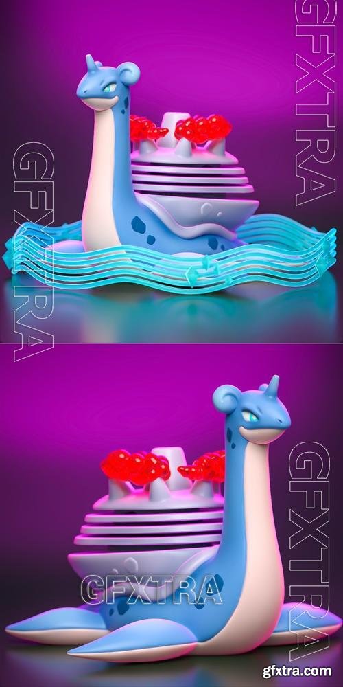 Gigantamax Lapras Pokemon &ndash; 3D Print Model