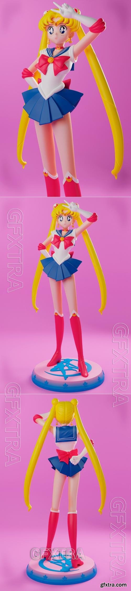 Blue Spray - Sailor Moon &ndash; 3D Print Model