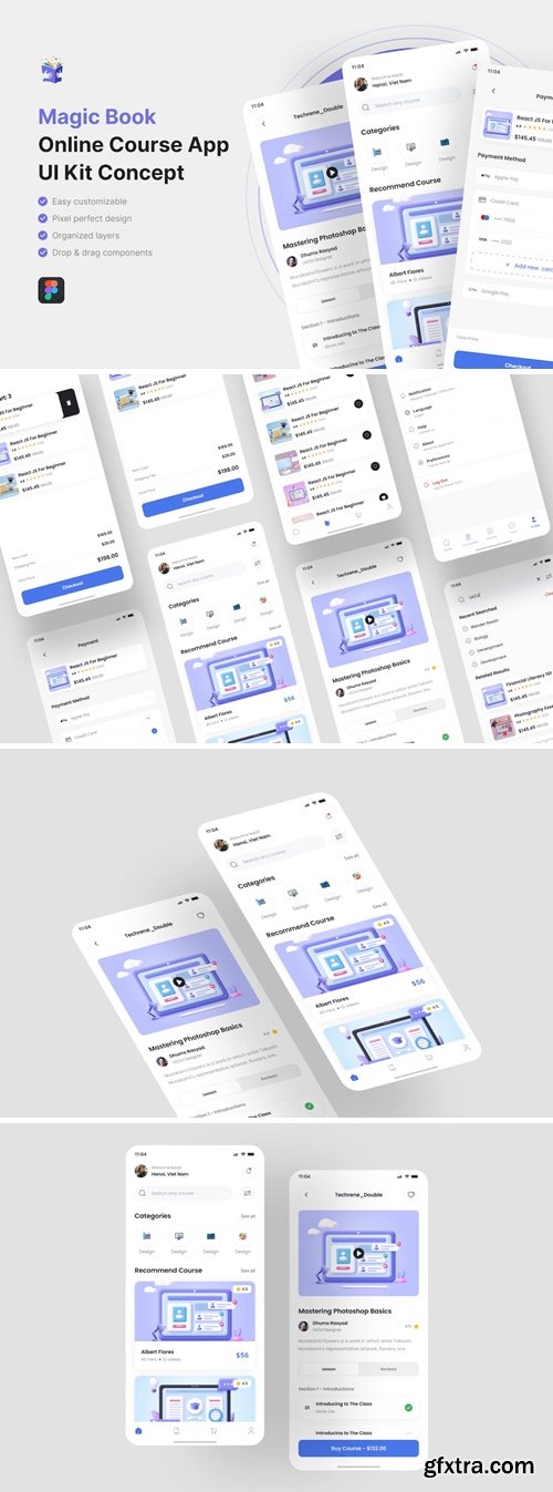 Magic Book - Online Course App UI Kit 56GAH8H