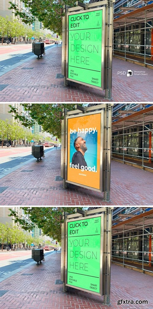 Street Ad Display Mockup CX6LWPM