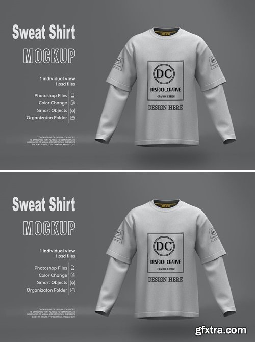 Sweat Shirt Mockup NAPWK3T