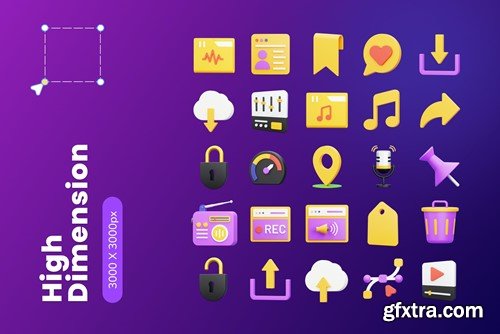 UI Collection 3D Icons FACDPLH