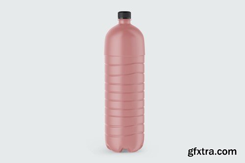 Matte Plastic Drink Bottle Mockup HLM2X7D