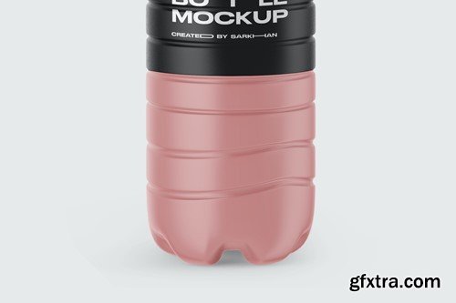 Matte Plastic Drink Bottle Mockup HLM2X7D