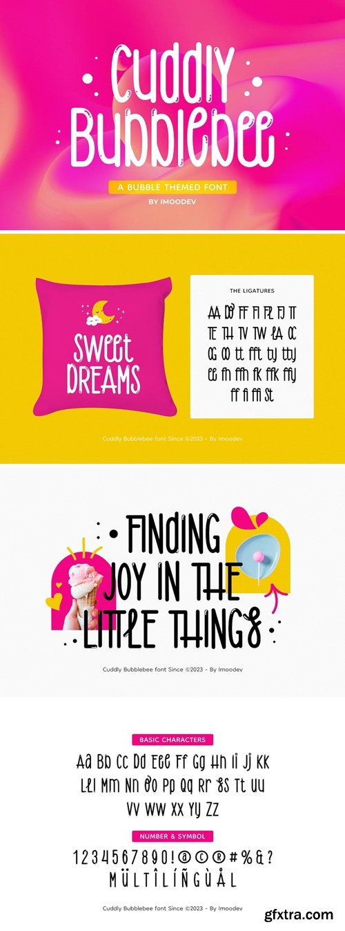 Cuddly Bubblebee - Bubble Font