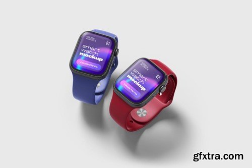 Apple Watch 8 Mockup Set YK6TKN6