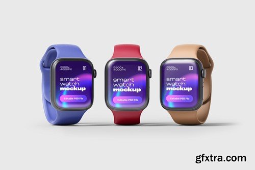 Apple Watch 8 Mockup Set YK6TKN6