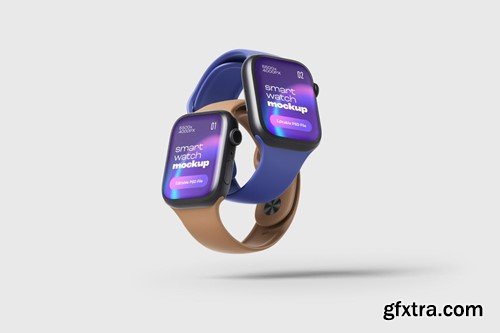 Apple Watch 8 Mockup Set YK6TKN6