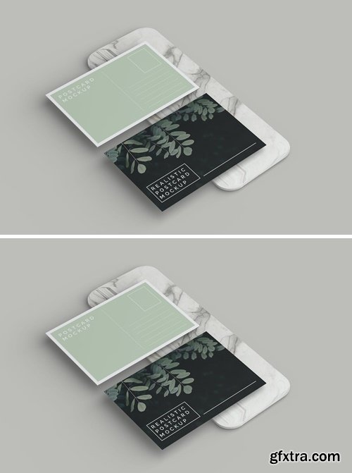 Realistic Postcard Mockup HFMETBT