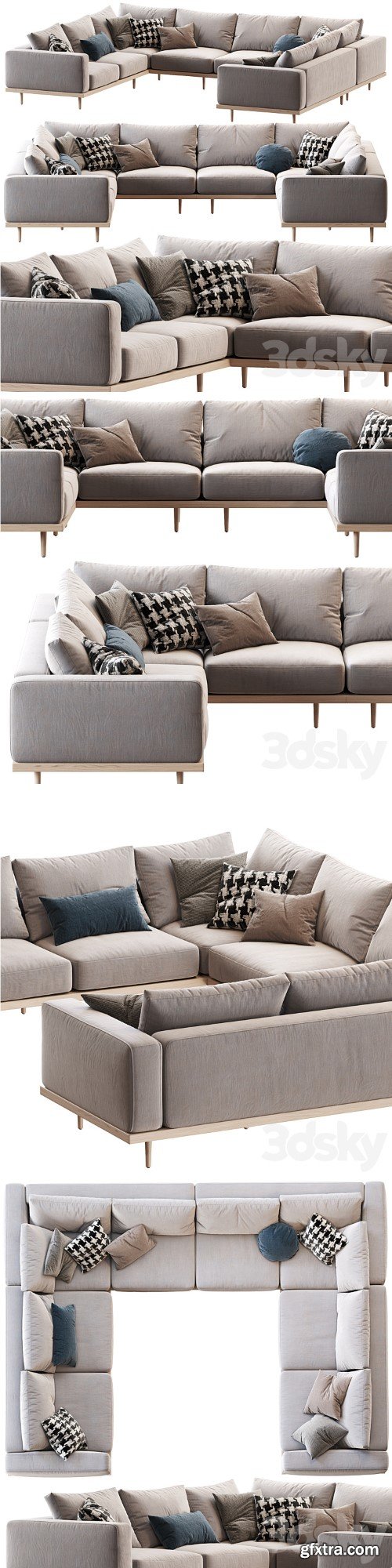 Newport 5-Piece U-Shaped Sectional