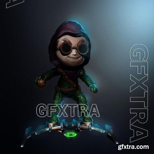 Green Goblin Chibi V2 &ndash; 3D Print Model