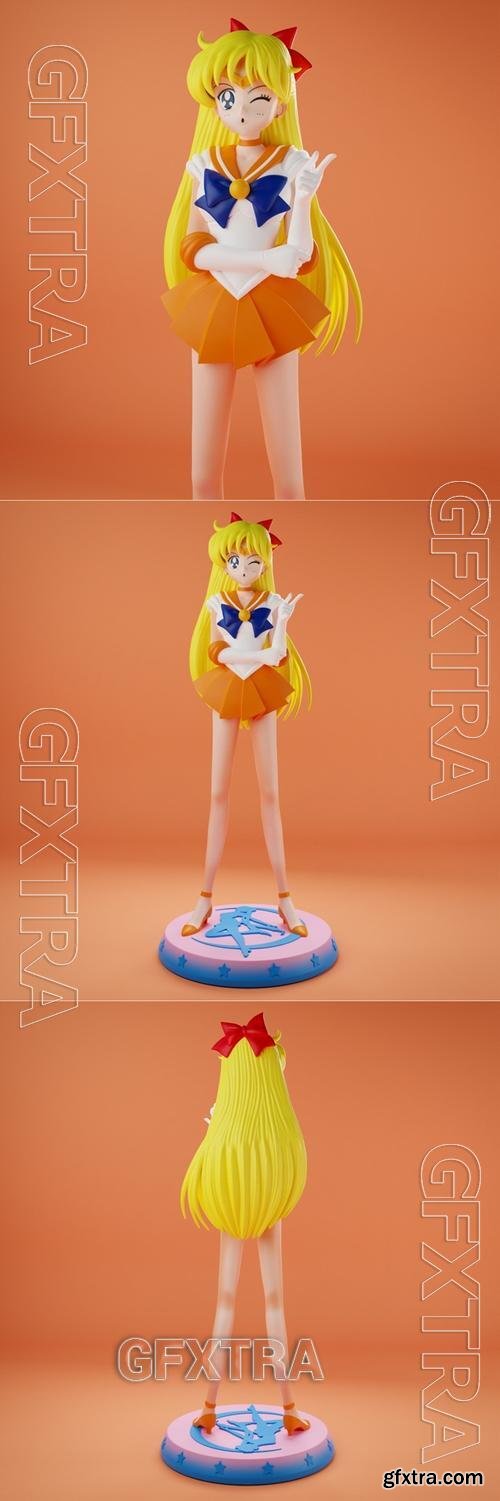 Blue Spray - Sailor Venus &ndash; 3D Print Model