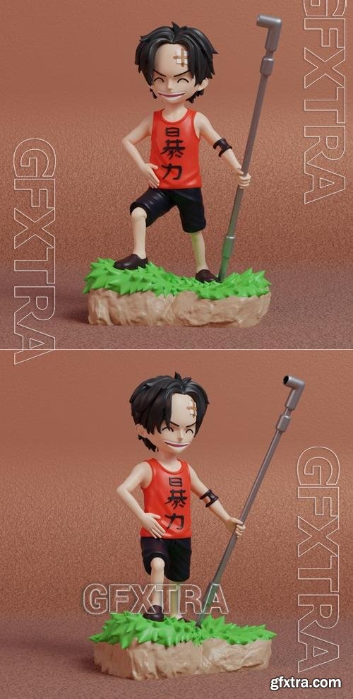 Ace Kid - One Piece &ndash; 3D Print Model